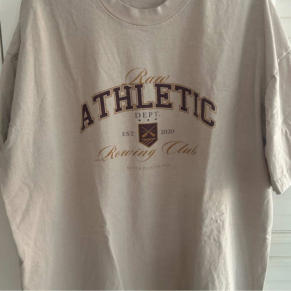 RAW ATHLETICS XL Los Angeles Apparel Sand T-Shirt
